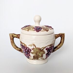 Copy - Vintage sugar bowl with grapes